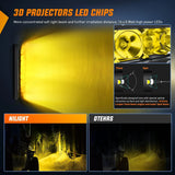 Nilight 17 Inch 80W 8000LM Amber Slim Spot Flood Led Light Bar | 2 Style Mounts, view 6