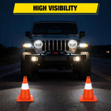 Nilight 18 inch Traffic Safety Cones, 4 Pack Durable PVC Orange Cones with Reflective Collars for Road Safety, Parking, Construction Work, Sports Training, view 4