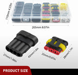 Nilight 180PCS 4 Pin Electrical Connector ‎Plug Male Female Terminal Wire Connector, view 2