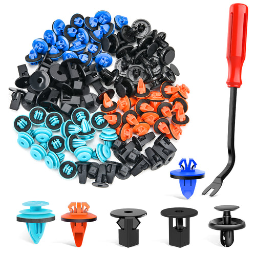Nilight 181PCS Car Bumper Retainer Clips with Fastener Remover for Lexus Toyota 4Runner Tacoma RAV4 Scion 75495-35010 75397-35010 90189-06065 90189-06013 90189-06028 90467-07201