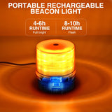 Nilight 18LED Amber Magnetic Beacon Light Wireless Rotating Powered Emergency Hazard Warning Safety Flashing Roof Top Strobe Lights for Car Truck Snow Plows Forklift Trailer Security Vehicles, view 3