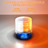 Nilight 18LED Magnetic Beacon Light Amber White Wireless Rotating Powered Emergency Hazard Warning Safety Flashing Rooftop Led Strobe Lights for Car Truck Snow Plows Forklift Trailer Security Vehicles, view 3