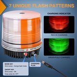 Nilight 18LED Magnetic Beacon Light Amber White Wireless Rotating Powered Emergency Hazard Warning Safety Flashing Rooftop Led Strobe Lights for Car Truck Snow Plows Forklift Trailer Security Vehicles, view 4