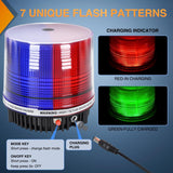 Nilight 18LED Strobe Lights Red Blue Wireless Rotating Emergency Safety Flashing Beacon Light with Magnetic Base Mount and Two Types of Plugs for Vehicle UTV Truck Forklift Tractor Snow Plow, view 4