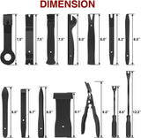 Nilight 19 Pcs Auto Trim Removal Tool Set Black, view 2