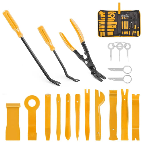 Nilight 19 Pcs Auto Trim Removal Tool Set Yellow