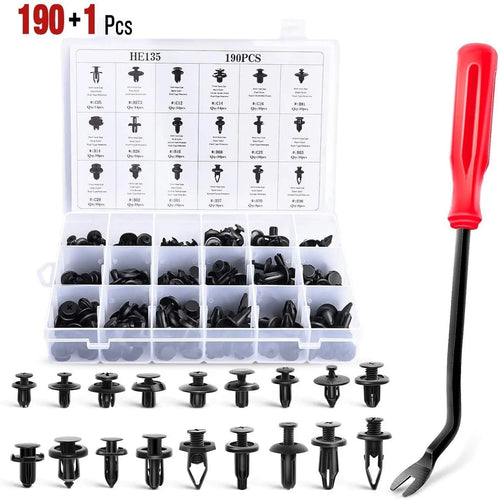 Nilight 191 Pcs Bumper Retainer Clips Car Push Retainer Kit