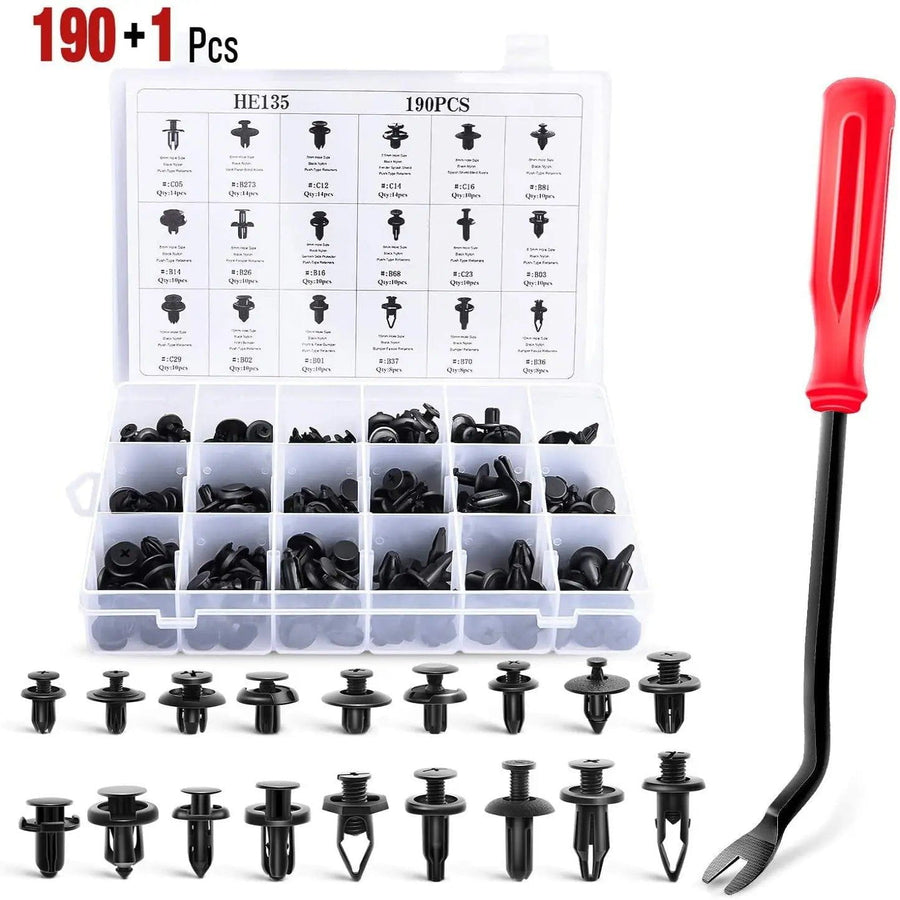 Nilight 191 Pcs Bumper Retainer Clips Car Push Retainer Kit