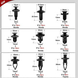Nilight 191 Pcs Bumper Retainer Clips Car Push Retainer Kit, view 4