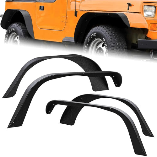 Nilight 1987 1988 1989 1990 1991 1992 1993 1994 1995 Jeep Wrangler YJ Front Rear Fender Flares Kit