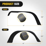 Nilight 1987 1988 1989 1990 1991 1992 1993 1994 1995 Jeep Wrangler YJ Front Rear Fender Flares Kit, view 2
