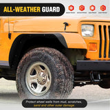 Nilight 1987 1988 1989 1990 1991 1992 1993 1994 1995 Jeep Wrangler YJ Front Rear Fender Flares Kit, view 6