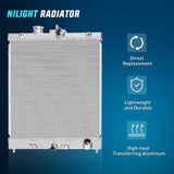 Nilight 1992 1993 1994 1995 1996 1997 1998 1999 2000 Honda Civic Radiator, view 2