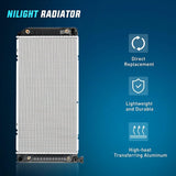 Nilight 1994 1995 1996 1997 1998 1999 2000 GMC Yukon & Chevrolet GMC Suburban Yukon Tahoe Pickup Escalade C1500 C2500 C3500 K1500 K2500 K3500 5.0L 5.7L V8 Radiator, view 2