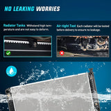 Nilight 1994 1995 1996 1997 1998 1999 2000 GMC Yukon & Chevrolet GMC Suburban Yukon Tahoe Pickup Escalade C1500 C2500 C3500 K1500 K2500 K3500 5.0L 5.7L V8 Radiator, view 6