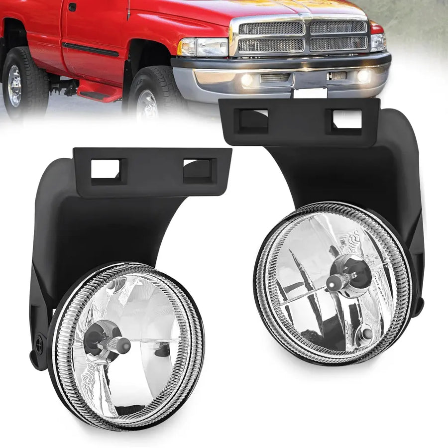 Nilight 1994 1995 1996 1997 1998 1999 2000 2001 Dodge Ram 1500 1994 1995 1996 1997 1998 1999 2000 2001 2002 Dodge Ram 2500 3500 Fog Lights Assembly Clear Lens