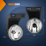 Nilight 1994 1995 1996 1997 1998 1999 2000 2001 Dodge Ram 1500 1994 1995 1996 1997 1998 1999 2000 2001 2002 Dodge Ram 2500 3500 Fog Lights Assembly Clear Lens, view 6