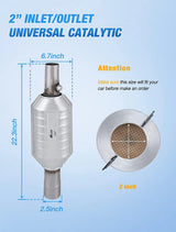 Nilight 1996 1997 1998 1999 2000 Jeep Cherokee 2.5L 4.0L & 1993 1994 1995 1996 1997 1998 Jeep Grand Cherokee 4.0L/5.2L/5.9L Catalytic Converter, view 2