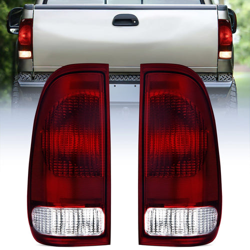 Nilight 1997 1998 1999 2000 2001 2002 2003 Ford F1501997 1998 1999 Light Duty 1999 2000 2001 2002 2003 2004 2005 2006 2007 Ford Super Duty Tail light Assembly Dark Red Rear Lamp Replacement OE Style Driver Passenger Side