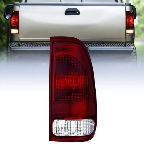 Nilight 1997 1998 1999 2000 2001 2002 2003 Ford F150 1997 1998 1999 Light Duty 1999 2000 2001 2002 2003 2004 2005 2006 2007 Ford Super Duty Taillight Assembly Dark Red Rear Lamp Replacement OE Style Passenger Side
