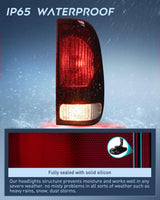 Nilight 1997 1998 1999 2000 2001 2002 2003 Ford F150 1997 1998 1999 Light Duty 1999 2000 2001 2002 2003 2004 2005 2006 2007 Ford Super Duty Taillight Assembly Dark Red Rear Lamp Replacement OE Style Passenger Side, view 4