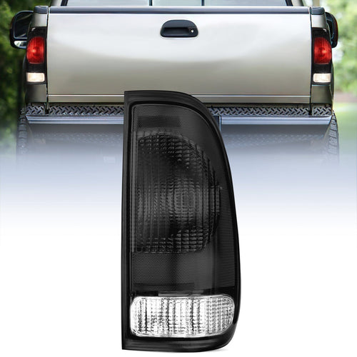 Nilight 1997 1998 1999 2000 2001 2002 2003 Ford F150 1997 1998 1999 Light Duty 1999 2000 2001 2002 2003 2004 2005 2006 2007 Ford Super Duty Taillight Assembly Smoke Housing Rear Lamp Replacement OE Style Passenger Side