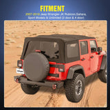 Nilight 1997 1998 1999 2000 2001 2002 2003 2004 2005 2006 Jeep Wrangler TJ Tail Light Covers, view 6