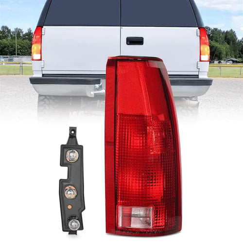 Nilight 1998 1999 Chevy GMC C/K1500 2500 3500 1992 1993 1994 1995 1996 1997 1998 1999 Yukon Suburban Blazer 1995 1996 1997 1998 1999 2000 Tahoe 1999 2000 Cadillac Tail light Assembly Rear Lamp Replacement w/Bulbs and Harness Passenger Side