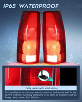 Nilight 1998 1999 Chevy GMC C/K1500 2500 3500 1992 1993 1994 1995 1996 1997 1998 1999 Yukon Suburban Blazer 1995 1996 1997 1998 1999 2000 Tahoe 1999 2000 Cadillac Tail light Assembly Rear Lamp Replacement w/Bulbs and Harness, view 4