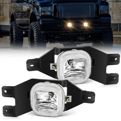Nilight 1999 2000 2001 2002 2003 2004 Ford F250 F350 F450 F550 Super Duty 2001 2002 2003 2004 Ford Excursion Fog Lights Assembly H10 42W Bulbs