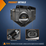 Nilight 1999 2000 2001 2002 2003 2004 Ford Mustang Fog Lights Assembly Amber Lens 880 27W Bulbs, view 3