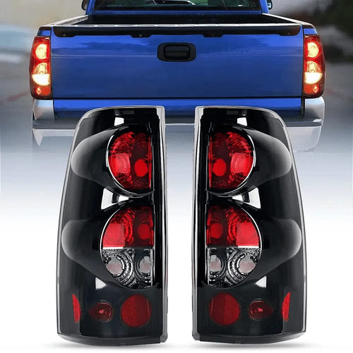 Nilight 1999 2000 2001 2002 2003 2004 2005 2006 2007 Chevy Silverado 1500 2500 3500 1999 2000 2001 2002 GMC Sierra Tail light Assembly
