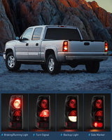 Nilight 1999 2000 2001 2002 2003 2004 2005 2006 2007 Chevy Silverado 1500 2500 3500 1999 2000 2001 2002 GMC Sierra Tail light Assembly, view 3