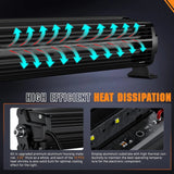 Nilight 19 Inch 150W 15500LM Anti-Glare Spot Flood LED Light Bar | 16AWG DT Wire, view 4