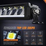 Nilight 19.5 Inch 75W 8045LM Anti-Glare Slim DRL Spot Flood LED Light Bar Kit | 16AWG Wire DT Switch, view 2