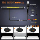 Nilight 19.5 Inch 75W 8045LM Anti-Glare Slim DRL Spot Flood LED Light Bar Kit | 16AWG Wire DT Switch, view 5
