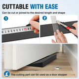 Nilight 1Inch Rise Threshold Ramp for Doorways, 39.4Inch Wide Low Profile Cuttable Rubber Access Door Ramp for Doorway, Curb, Home Steps, Bathroom, view 4