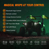 Nilight 1Pc 2FT Spiral Antenna Bluetooth Remote App Control Led Fat Whip Light, view 2