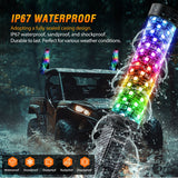 Nilight 1Pc 2FT Spiral Antenna Bluetooth Remote App Control Led Fat Whip Light, view 6