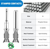 Nilight 2 3 4 6 8 12 PIN DT Connector Kit 50 Sets Size 16 Stamped Formed Contacts for 14-18 AWG Wires DT Series w/Removal Tool, view 5