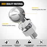 Nilight 2-5/16Inch Chrome Trailer Hitch Ball 1-1/4inch x 2-5/8inch Shank Universal Fit Gray, view 4