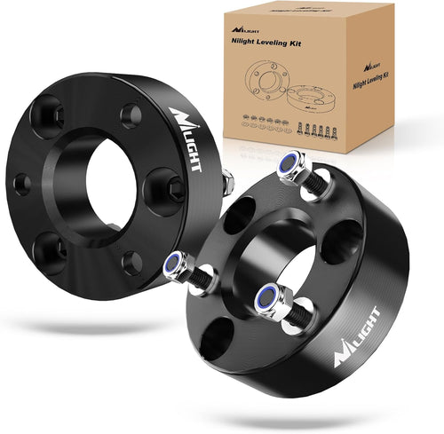 Nilight 2.5 inch Front Leveling Kit Lift Strut Spacers for 2006-2023 Dodge Ram 1500 4WD 2018 2019 2020 2021 2022 2023 Front Raise Suspension Strut Spacers