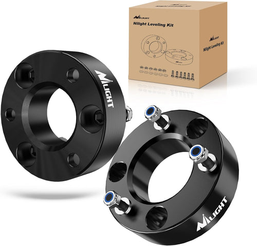 Nilight 2.5 Inch Leveling Kit for 2004-2023 F150 2WD 4WD 2012 2013 2014 2015 2016 2017 2018 2019 2020 2021 2022 2023/2003-2018 Expedition/2005-2008 Lincoln Mark Front Raise Suspension Strut Spacers