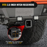Nilight 2.5 inch Towing Hitch Mount Bracket for Truck Trailer RV SUV Pick Up fit Dual LED Work Light Reverse Rear Back Up Off Road Lights(Towing Hitch Mount Bracket) Without Light, view 5