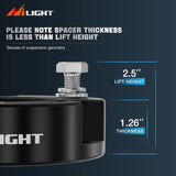 Nilight 2.5 Inch Leveling Lift Kits for 2005-2023 Toyota Tacoma/2003 2004 2005 2006 2007 2008 2009 2010 2011 2012 2013 2014 2015 2016 2017 2018 2019 2020 2021 2022 2023 4Runner/2007-2015 FJ Cruiser 2WD 4WD 2004-2023, view 5