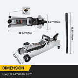 Nilight 2.5 Ton Floor Jack, Low Profile Hydraulic Trolley Car Jack with 360° Swivel Lifting Arm, Heavy Duty Steel Service Jack, Lifting Range 3.35 Inch to 15.15 Inch, view 6