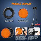 Nilight 2.5 Inch Amber Red 13 Leds Round Marker Clearance Light (4 Pcs), view 4