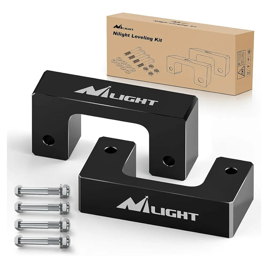 Nilight 2.5 Inch Leveling Kit for 2007 2008 2009 2010 2011 2012 2013 2014 2015 2016 2017 2018 2019 2020 2021 2022 2023 Chevy Avalanche Silverado Suburban 1500 Tahoe Sierra Yukon XL1500