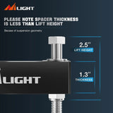 Nilight 2.5 Inch Leveling Kit for 2007 2008 2009 2010 2011 2012 2013 2014 2015 2016 2017 2018 2019 2020 2021 2022 2023 Chevy Avalanche Silverado Suburban 1500 Tahoe Sierra Yukon XL1500, view 4