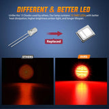 Nilight 2.5 Inch Red 13 Leds Round Marker Clearance Light (4 Pcs), view 3